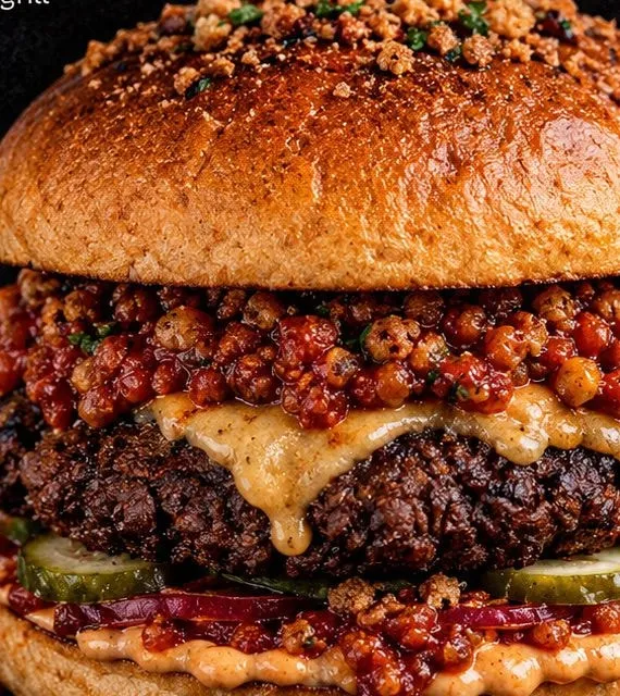 Chilli Chakalaka Smash Burger