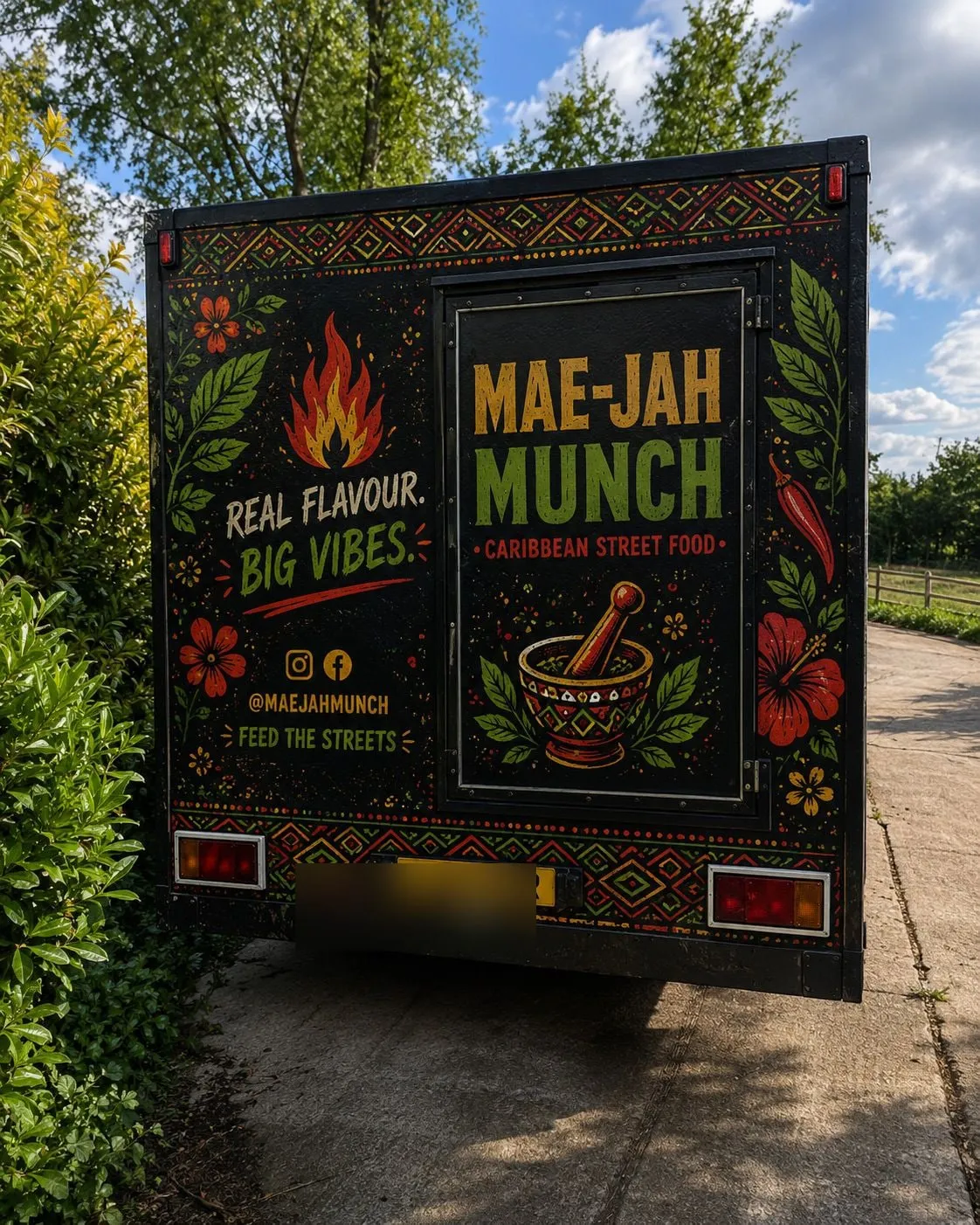 The Mae-Jah Munch wrap design — where the finished truck is headed